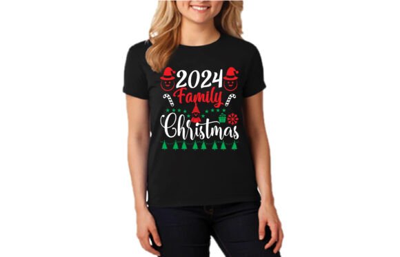 2024 FAMILY CHRISTMAS-T-SHIRT: A Versatile Graphic for T-Shirt Designs
