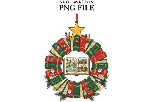 Bookish Christmas Png Design for T-shirt: A Graphics Must-Have