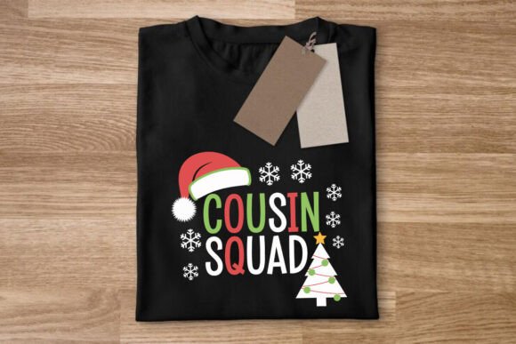 Custom Christmas Cousin Squad: A Festive T-Shirt Design