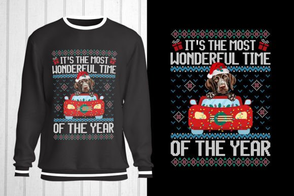 German Shorthaired Pointer Ugly Sweater: A Stylish Graphics Choice for T-Shirt Designs