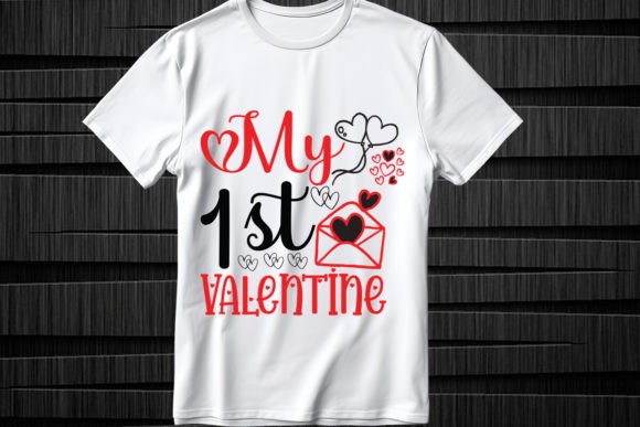 My 1st Valentine SVG Design: Perfect for T-Shirt Designs and Graphics